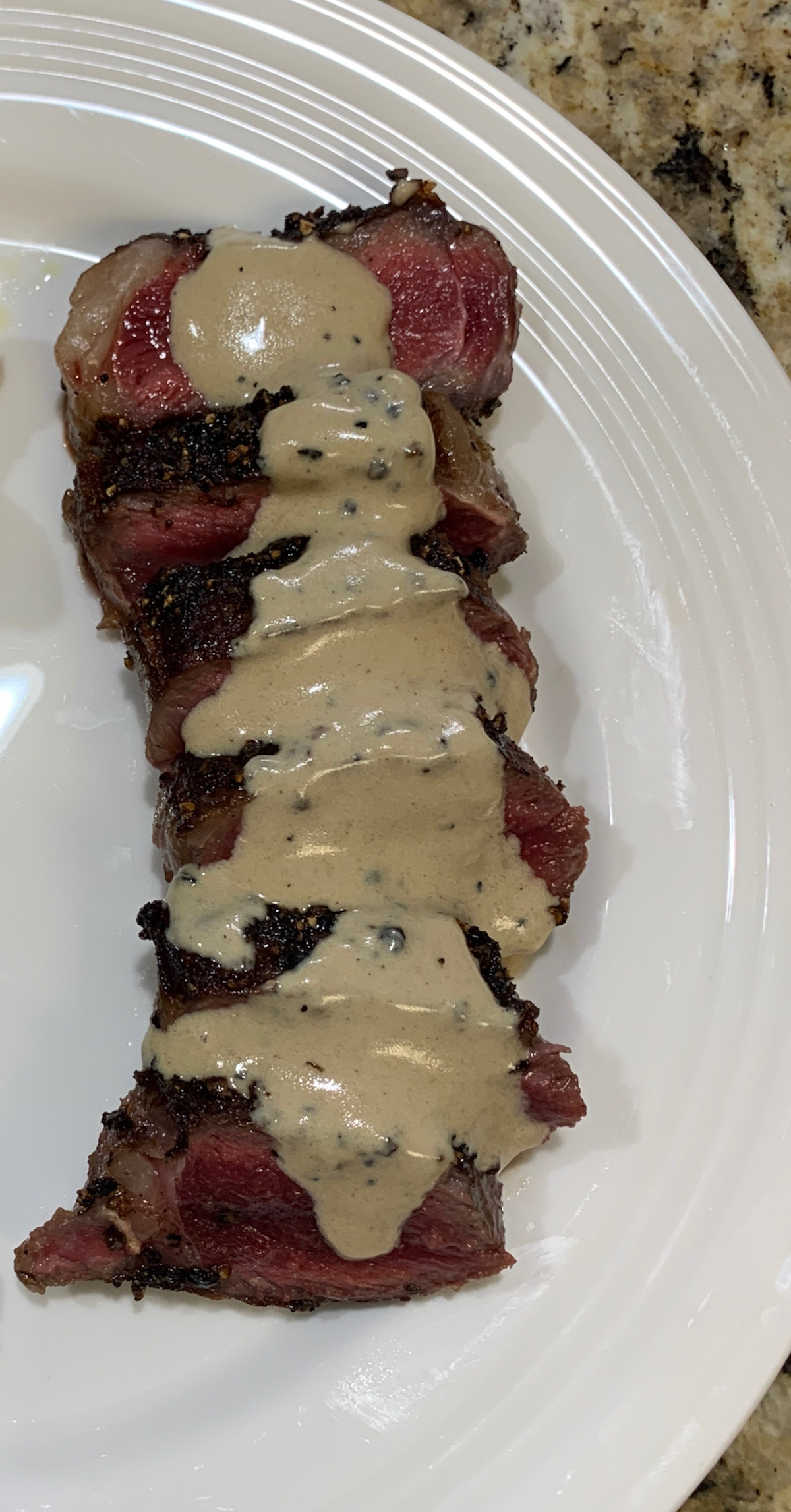 New York Strip With Bourbon Cream Sauce Impromptu Friday Nights